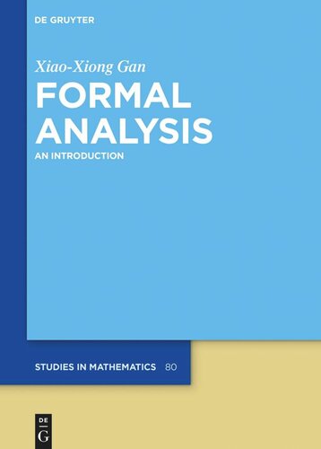 Formal Analysis: An Introduction