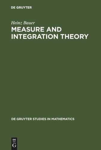 Measure and Integration Theory