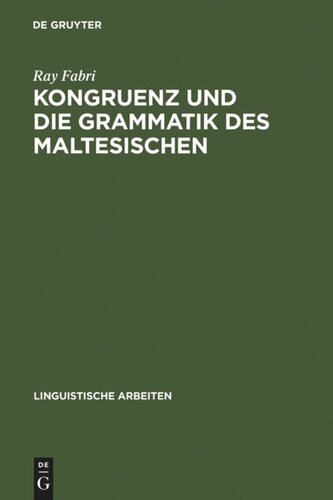 Kongruenz und die Grammatik des Maltesischen