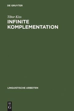 Infinite Komplementation: Neue Studien zum deutschen Verbum infinitum