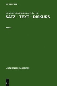 Satz – Text – Diskurs: Band 1