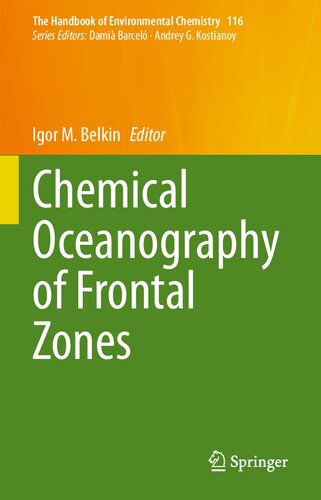 Chemical Oceanography of Frontal Zones