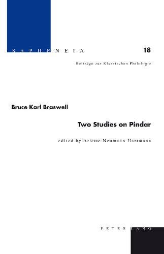 Two Studies on Pindar: edited by Arlette Neumann-Hartmann