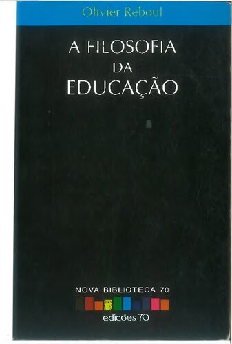 A filosofia da educação