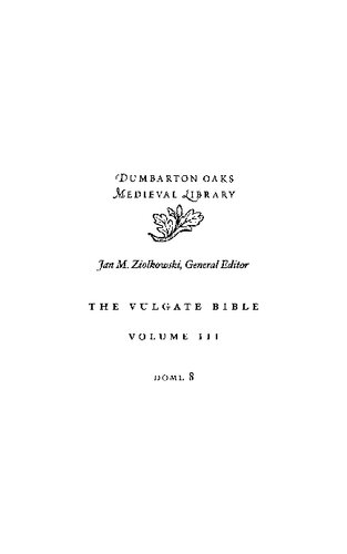 The Vulgate Bible, Volume III: The Poetical Books. Douay-Rheims Translation