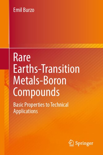 Rare Earths-Transition Metals-Boron Compounds: Basic Properties to Technical Applications