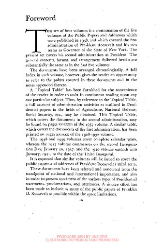 The public papers and addresses of Franklin D. Roosevelt. 1937 volume, The constitution prevails.