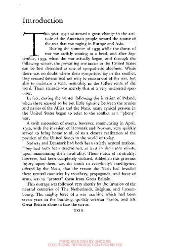 The public papers and addresses of Franklin D. Roosevelt. 1940 volume, War-and aid to democracies.