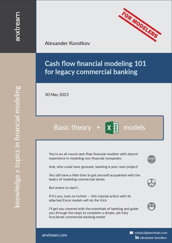 Cash flow financial modeling 101 for legacy commercial banking: ELI5 tutorial