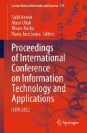 Proceedings of International Conference on Information Technology and Applications: ICITA 2022