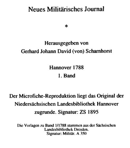 Neues Militärisches Journal