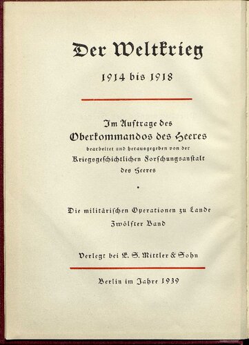 Die Kriegführung im Frühjahr 1917