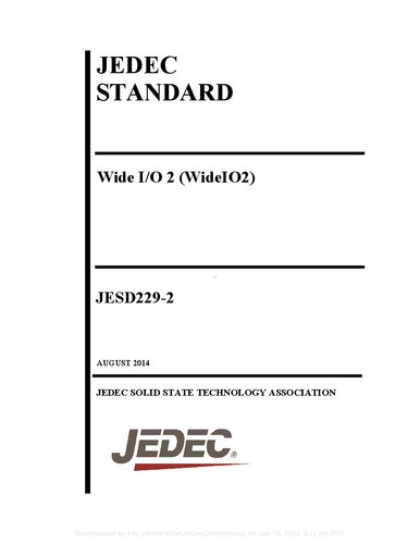 JEDEC STANDARD. Wide I/O 2 (WideIO2). JESD229-2