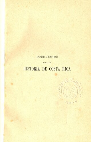 Colección de documentos para la historia de Costa Rica