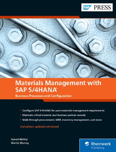 Materials Management with SAP S/4HANA: Business Processes and Configuration  (SAP PRESS)