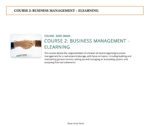 ‌Broker COURSE 2: BUSINESS MANAGEMENT – ELEARNING