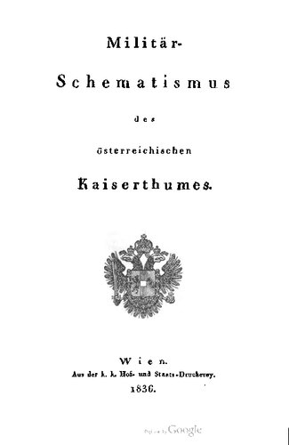 Militär-Schematismus des österreichischen Kaisertums