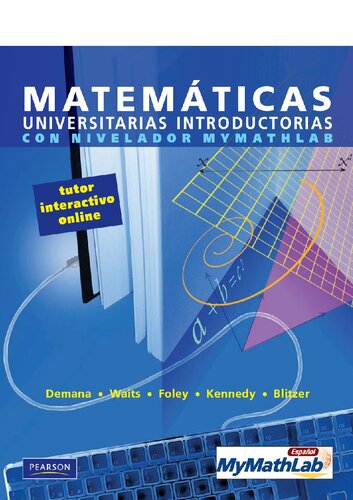 Matemáticas universitarias introductorias con nivelador Mymathlab tutor interactivo online