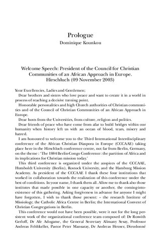 Christianity in Africa and the African Diaspora: The Appropriation of a Scattered Heritage