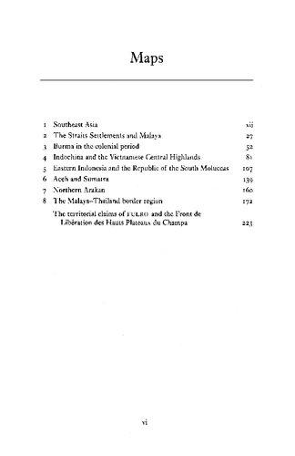 A Modern History of Southeast Asia: Decolonization, Nationalism And Separatism