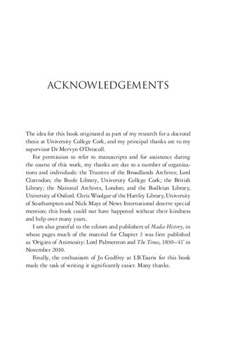 Palmerston and the Times: Foreign Policy, the Press and Public Opinion in Mid-Victorian Britain