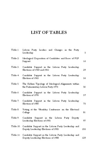 Choosing the Labour Leader: Labour Party Leadership Elections from Wilson to Brown