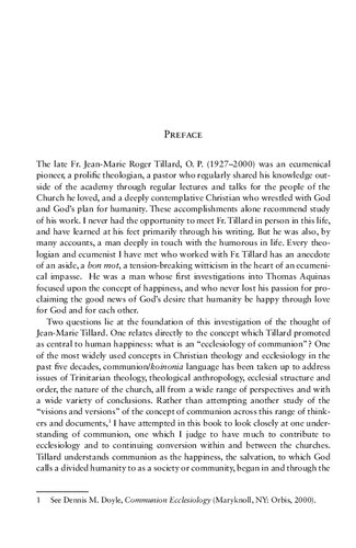 Communion, Diversity, and Salvation: The Contribution of Jean-Marie Tillard to Systematic Ecclesiology