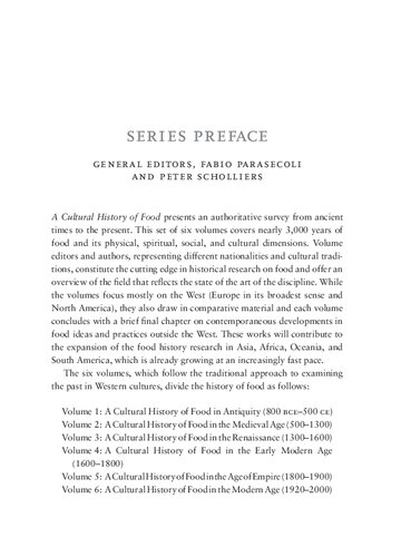 A Cultural History of Food in the Age of Empire Volume 5