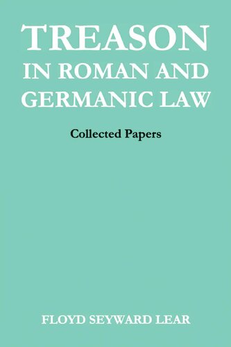 Treason in Roman and Germanic Law