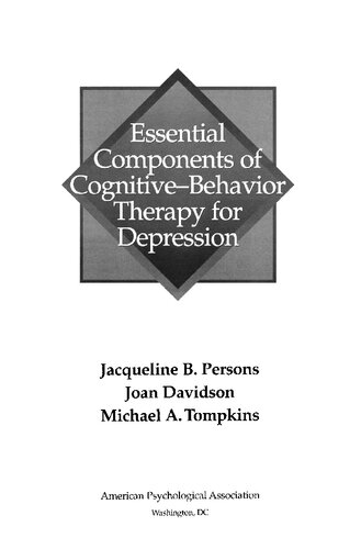 Essential Components of Cognitive-Behavior Therapy for Depression