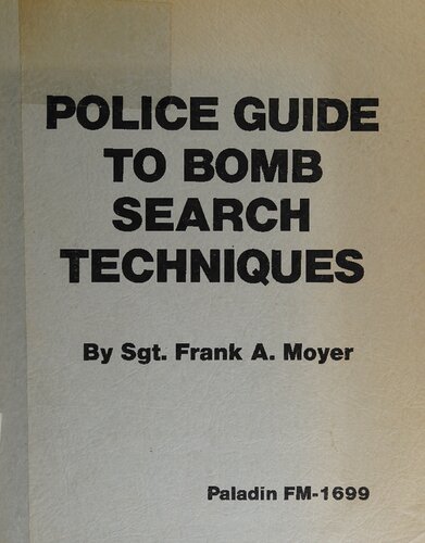 Police Guide to Bomb Search Techniques