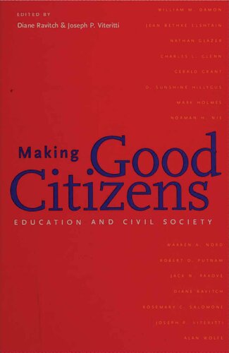 Making Good Citizens - Education and Civil Society