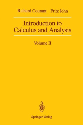 Introduction to Calculus and Analysis, Vol. 2 (Classics in Mathematics)