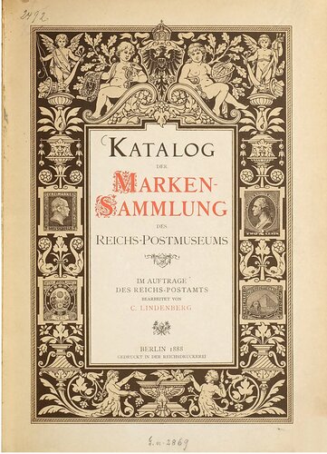 Katalog der Marken-Sammlung des Reichs-Postmuseums