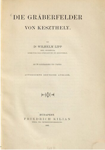 Die Gräberfelder von Keszthely