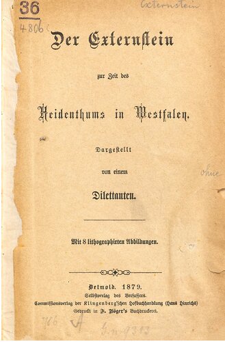 Der Externstein zur Zeit des Heidenthums in Westfalen