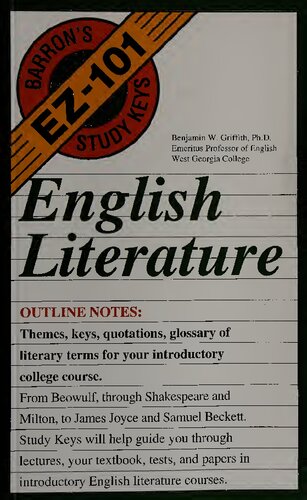 English Literature (Barron's Easy 101 Study Keys)