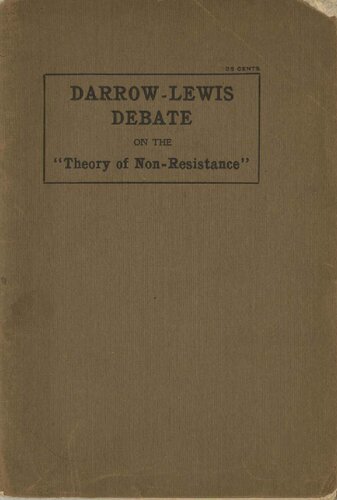 Darrow-Lewis Debate on the 