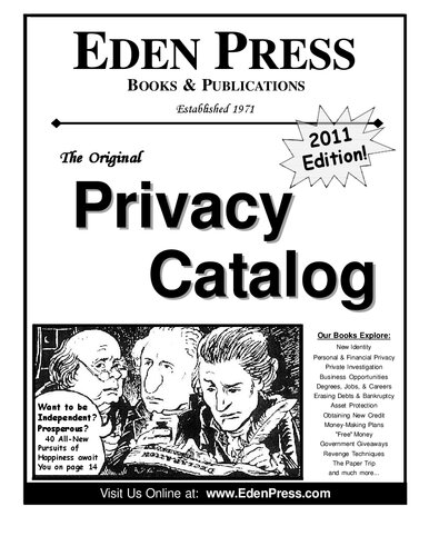 Eden Press Privacy Catalog - 2011 Edition