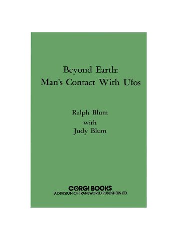 Beyond Earth, Man's Contact with UFO