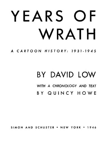 Years of wrath: A Cartoon History: 1931-1945