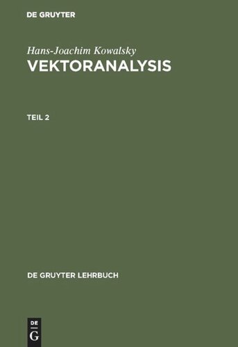 Vektoranalysis: Teil 2