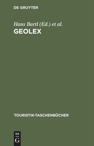 GeoLex: Kurzlehrbuch und Geographie-Lexikon für den Tourismus