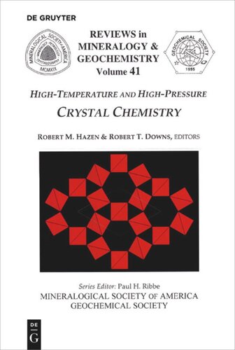 High-Temperature and High Pressure Crystal Chemistry