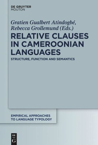 Relative Clauses in Cameroonian Languages: Structure, Function and Semantics