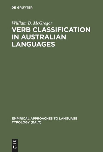 Verb Classification in Australian Languages