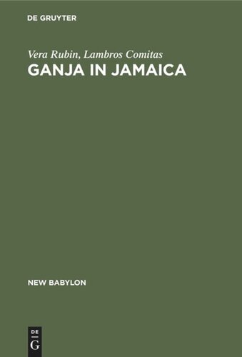 Ganja in Jamaica: A medical anthropological study of chronic marihuana use