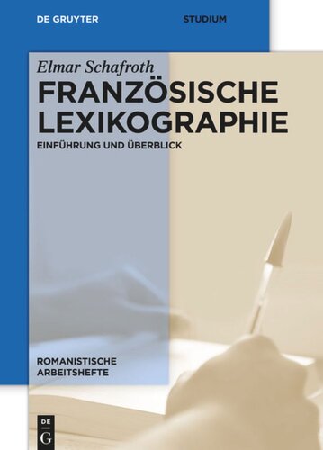 Französische Lexikographie: Einführung und Überblick