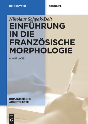 Einführung in die  französische Morphologie