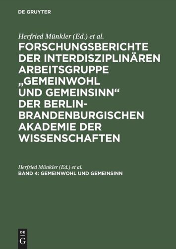 Forschungsberichte der interdisziplinären Arbeitsgruppe 